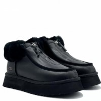 Funkette Platform Leather - Black